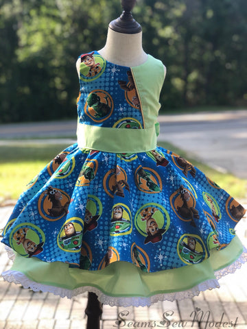 Handmade Toy Story Dress: Ready to Ship!