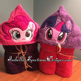 My Little Pony Pinky Pie Inspired Hooded Towel